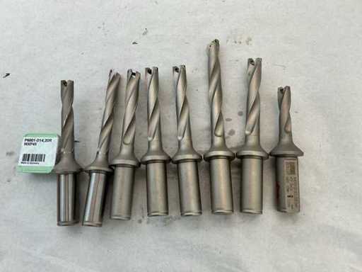 Walter assortment of 8x solid drills, unused, incl. drill bit