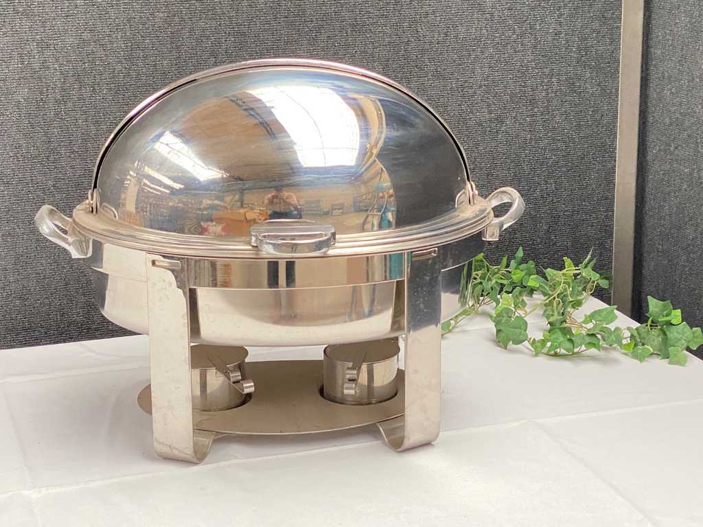Ronde Chafingdish met Roll Top
