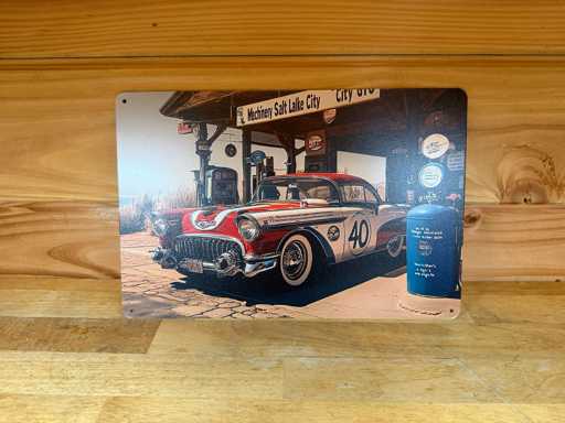 metaal reclame wandbord