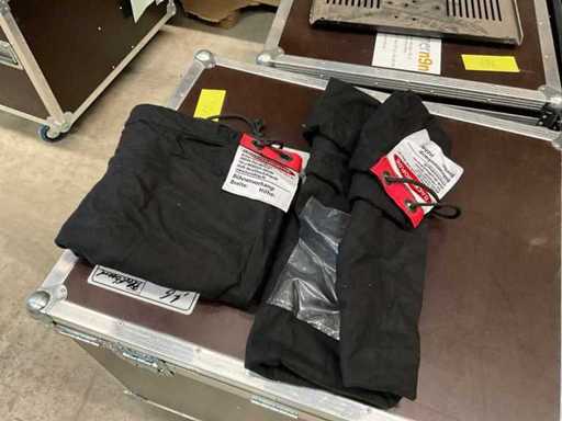 2 Stück Moltonsäcke Backdrop 2 Stück mit Kordel 65x120cm