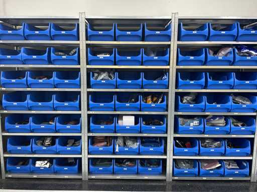 Scaffale Kruizinga con contenitori di stoccaggio