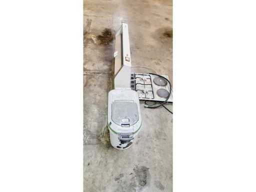 Hob, extractor hood and dustbin