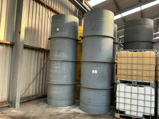 Industria della lamiera Recipiente di stoccaggio in acciaio per scorie nucleari (2x)