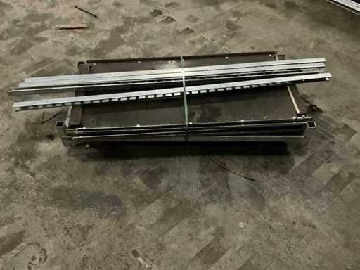 Carrello danese v.v. 3 mensole 135x57x185cm