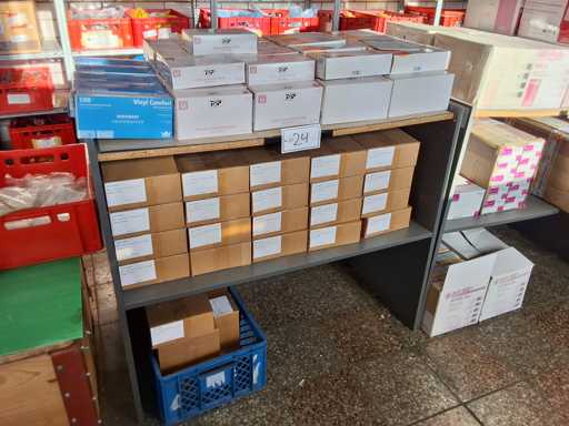   Work table with contents