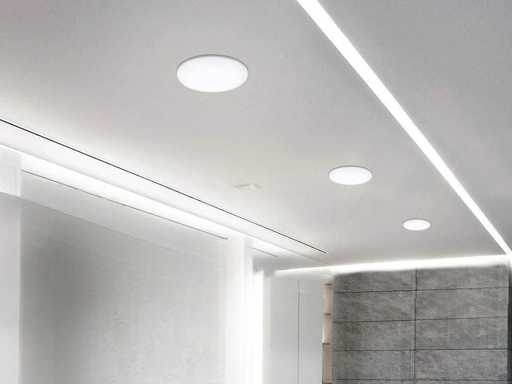 Panneau LED encastré 18W avec système de serrage 6000K(20x)