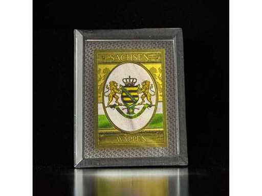 1/500 ounce goudstaaf wapen Saksen Fijn goud 999 goudstaaf Gratis EU-verzending