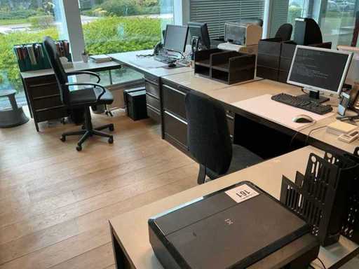 Aranjament de birou în formă de U