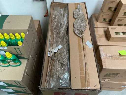 Partij Decoratietakken met glitterafwerking 70cm (384x)