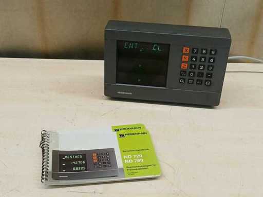 HEIDENHAIN - ND 760 - 3-Axis Digital Readout (DRO) - HEIDENHAIN ND 760 Digital Readout