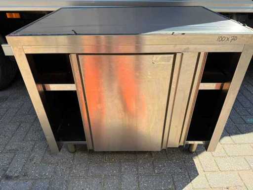 Edelstahl – 200x70 – Arbeitstisch aus Edelstahl