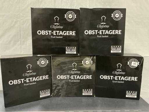 Ciotola di frutta Chefarone Fruit Etagère a 2 strati (5 volte)
