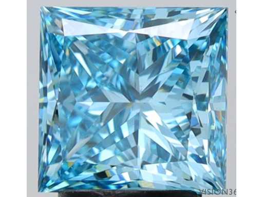 Diamant – 3.01 ct princess (gecertificeerd)