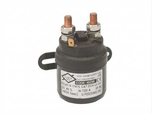 Relais de commutation solénoïde Cima 24V | 120A - 40259