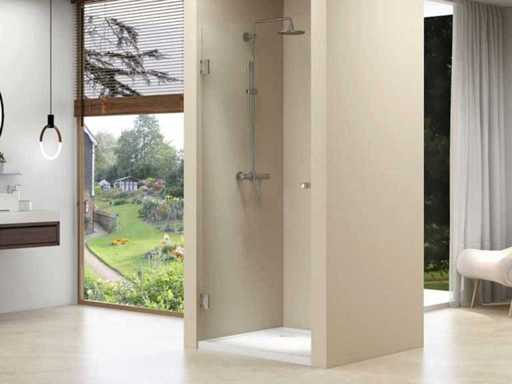 Van Rijn Products ST01 Verre vracin pour porte de niche 90x200 st0110090lg