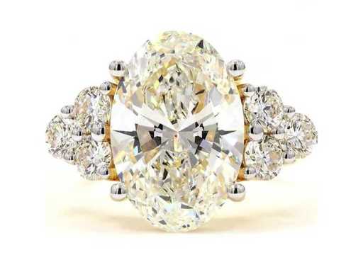Inel din aur galben de 18 carate cu 7,06 ct. Diamond
