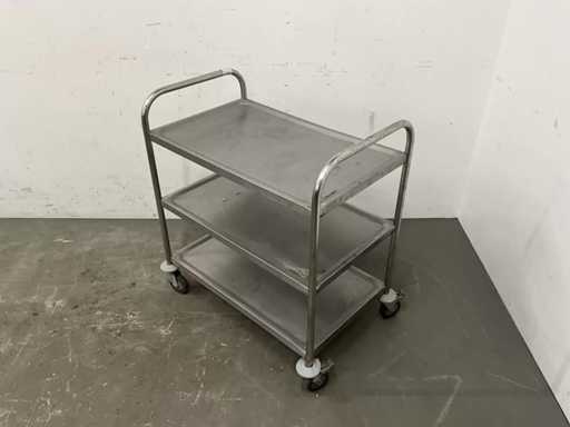 Stainless Steel Serving Trolley