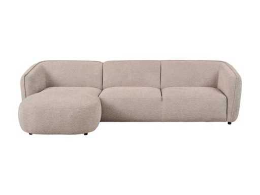 fonQ - Canapé Lewis Corner avec chaise longue droite - Scandinave vert - Ensemble de canapé