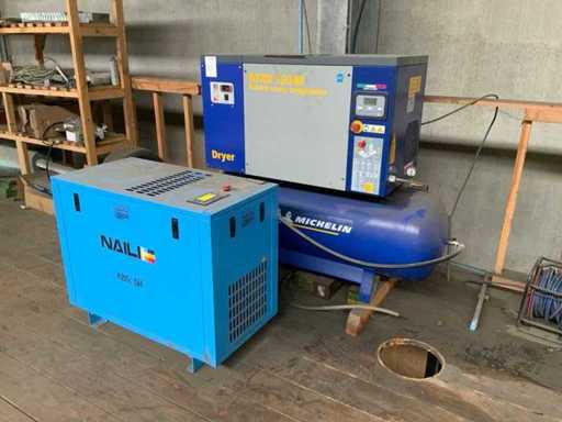 2024 Naili AB5.5H Schraubenkompressor-Installation