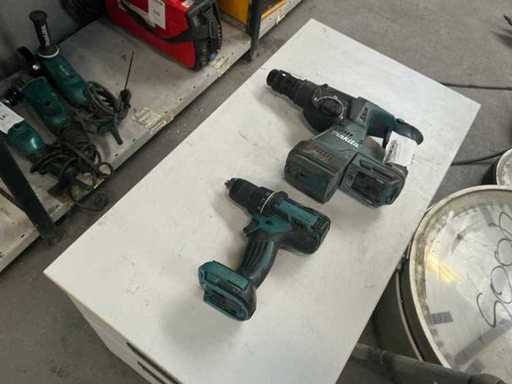 Corps des outils Makita Battery (2x)