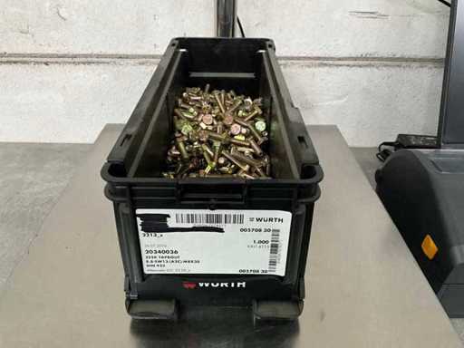 Würth 9.78 kg Zeskant tapbout M8 x 30 in stapelbare bak