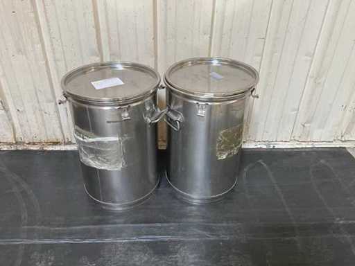 Stainless steel canister (2x)