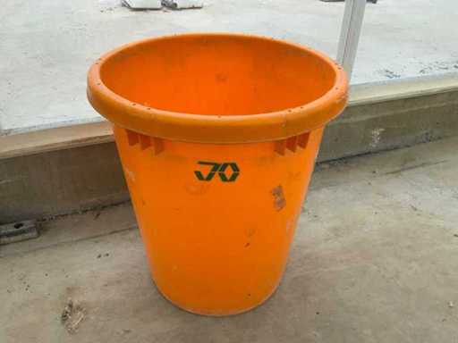 Plastikmülleimer (8x)