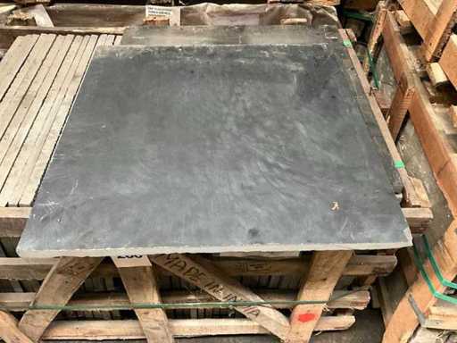 Indian black Natural stone garden tile