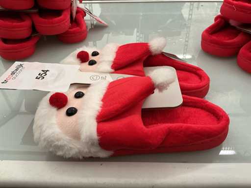 Weihnachtspantoffeln für Damen. (5-fach)