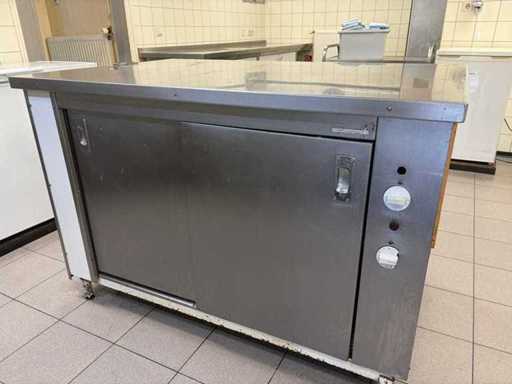 Meuble chauffant impérial en acier inoxydable