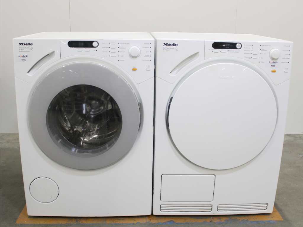 Mașină de spălat sistem Miele W 1811 SoftCare & Miele T 7744 C Uscător sistem SoftCare