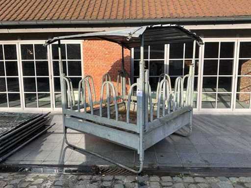 Voederbak paarden (rechthoekige & ronde balen)