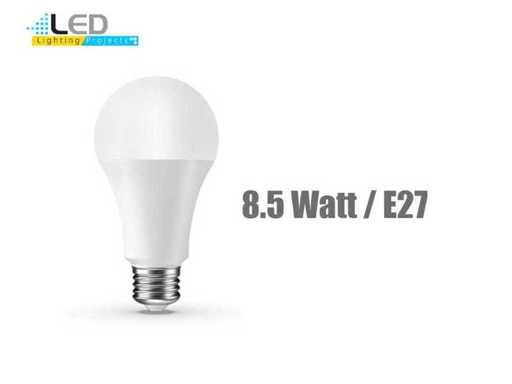 100 x LED Lamp Opaal wit 8.5 Watt A60 