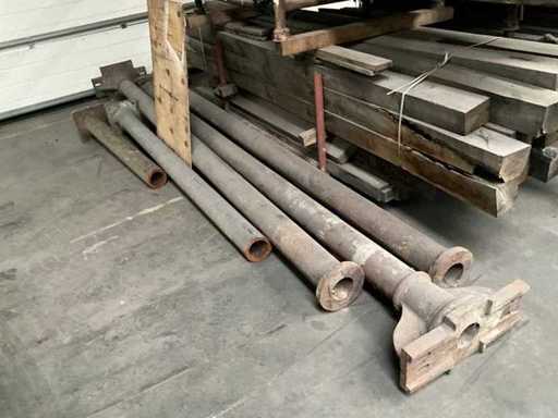 Gietijzeren palen (5x)