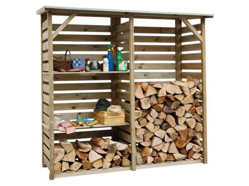 Hillwood firewood storage "Twin" - 176x190x60 cm