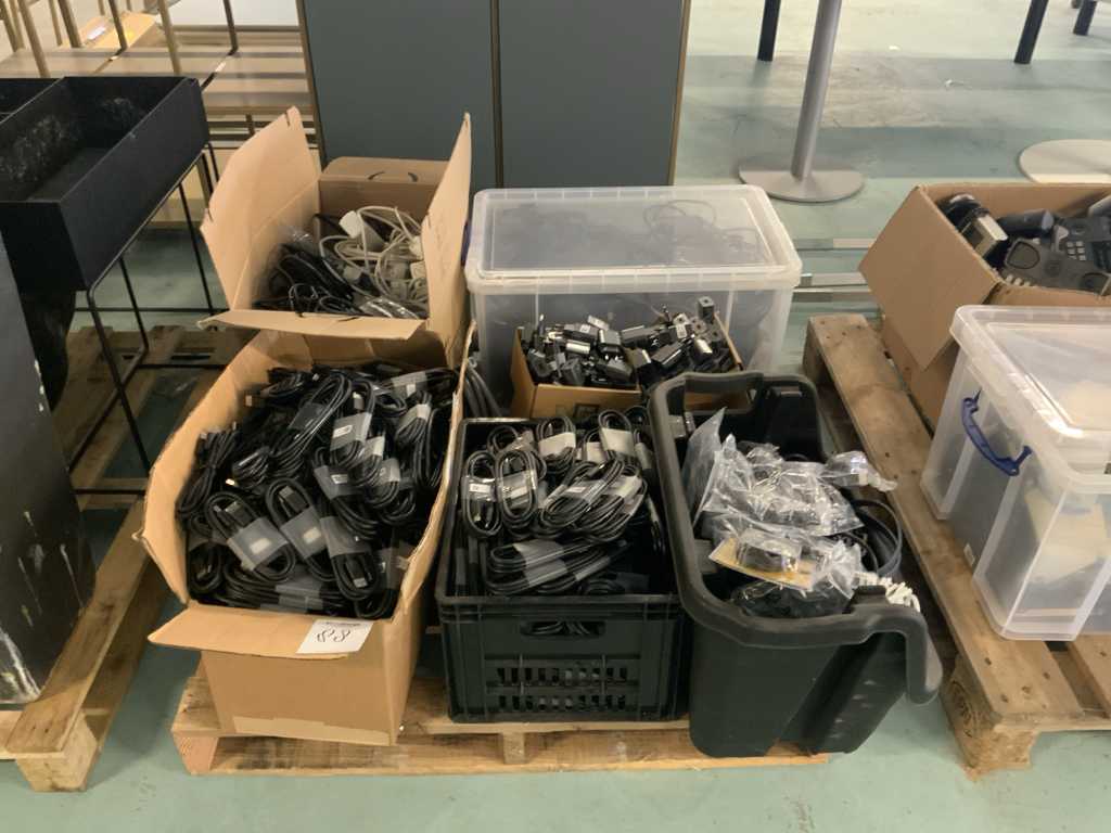 Pallet of various cables