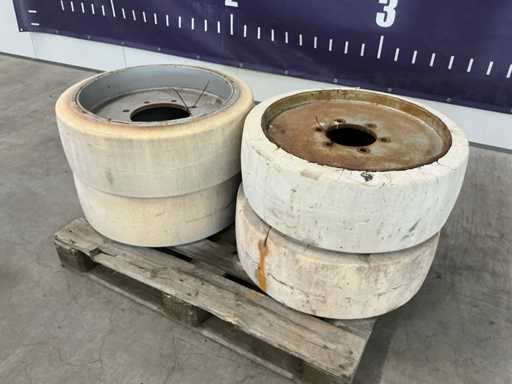 Volrubber band met velg (4x)