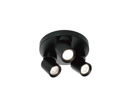 GU10 Opbouwspot rond Armatuur triple draaibaar(4x)