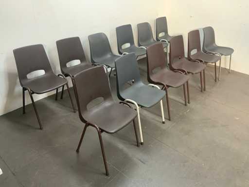 Party of office chairs