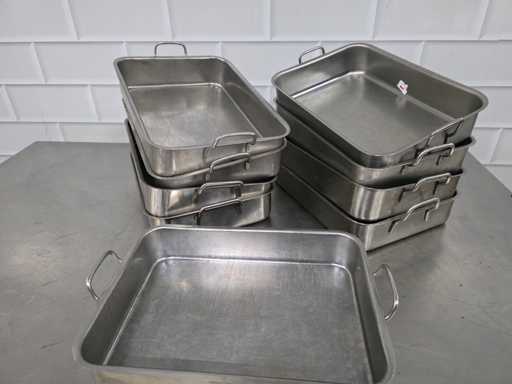 Plateau à viande en acier inoxydable (10x)