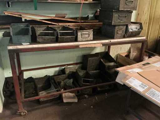Metalen werktafel