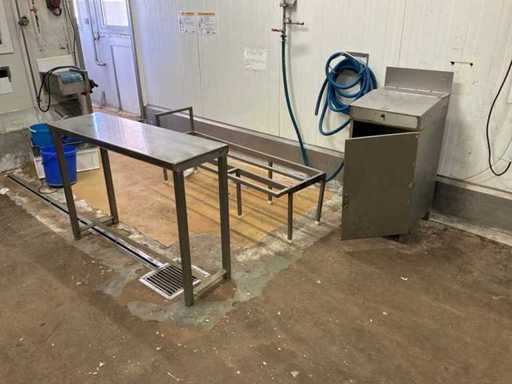 Roestvrijstalen meubelset