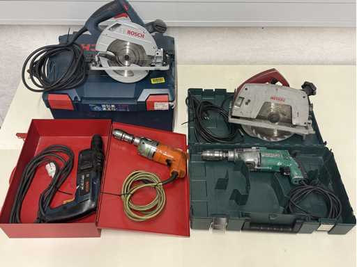   Lots of electric hand machines