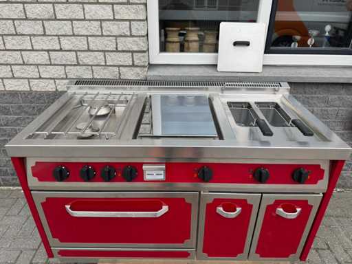 Herzog langen - Frituur + gas Fornuis + bakplaat + oven - Keuken
