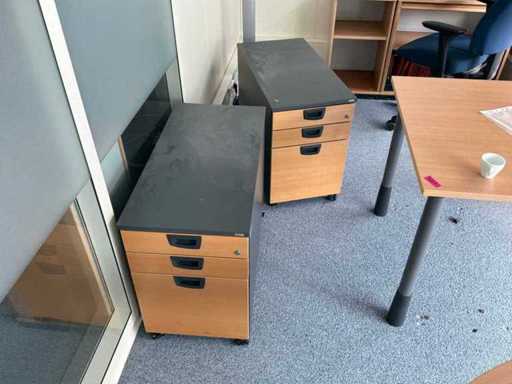 KINNARPS Caissons de bureau sur roulettes (2x)