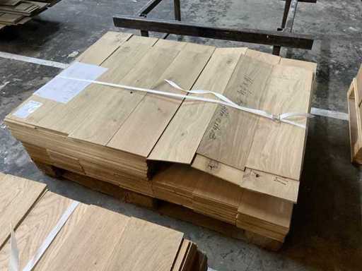Oak rustic AB/BC veneer strips 4mm (400x)