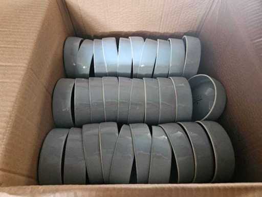 30+30 x Serax - San Pellegrino - plaque d’or 30 cm + bol bleu 12 cm