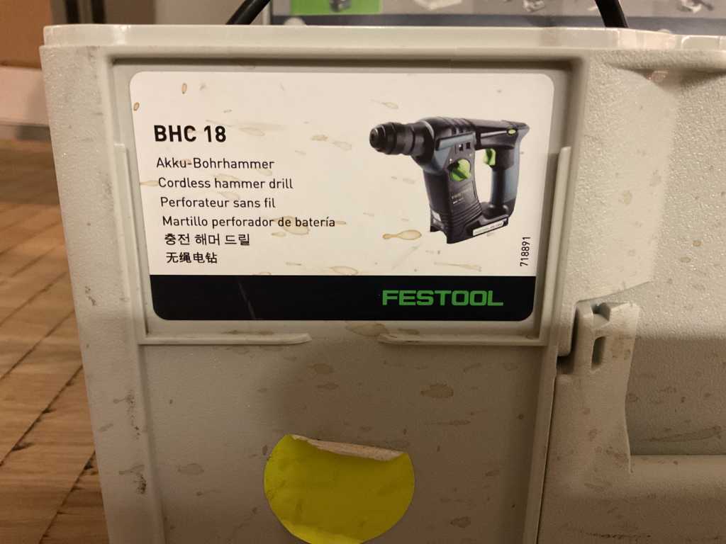 Martillo perforador a batería FESTOOL BHC 18 HPC 4,0 I-Plus