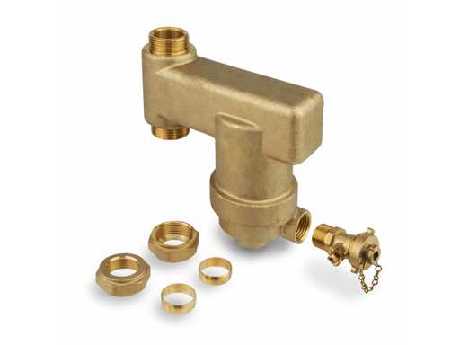 Refelx Exdirt D22 V vuilafscheider 22 mm, 2x knel, verticaal