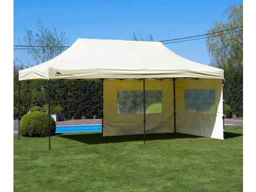 3x6m Party Tent - Sand - VOUWTENT.EU 